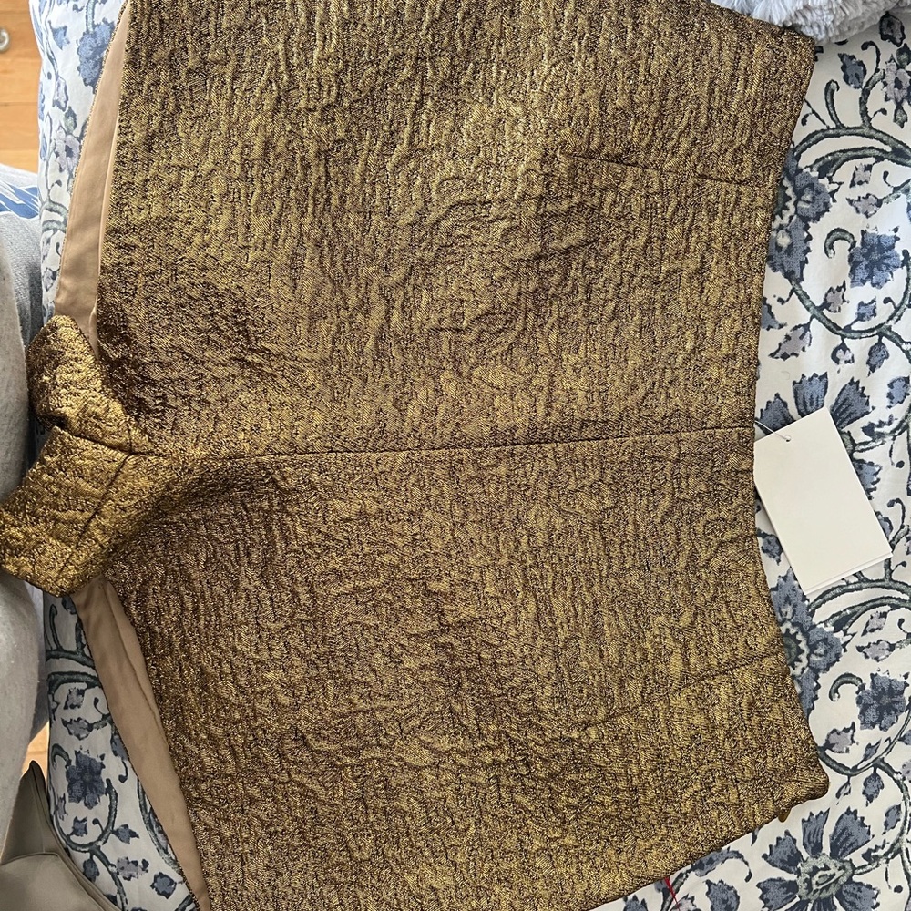 Gold H&M mini shorts
